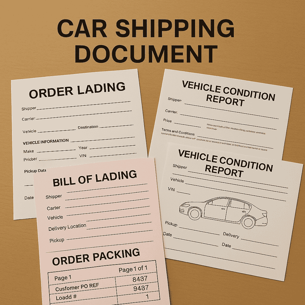 Car Shipping Document Car Shipping Document