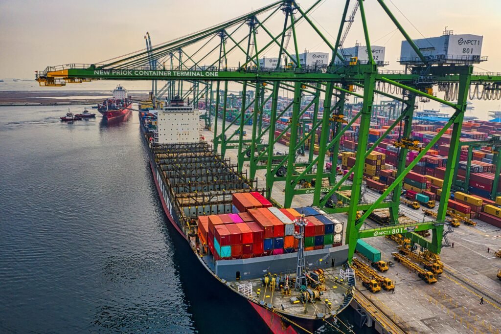 Truck Shipping to South Africa - container terminal at port