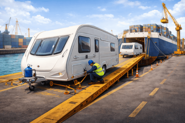 Prepare Caravan for Overseas Shipping