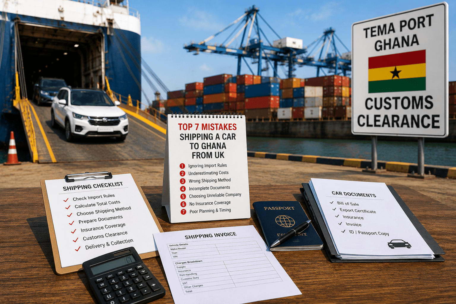 7 Mistakes When Shipping a Car to Ghana from UK 7 Mistakes When Shipping a Car to Ghana from UK