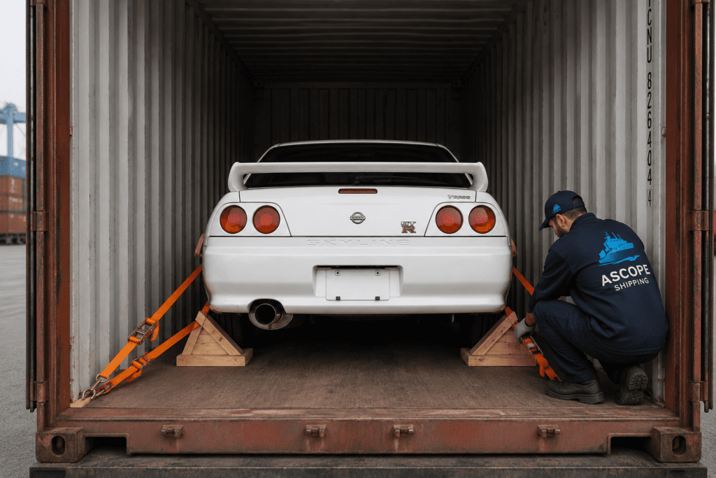 Car shipping in a container to Mauritius from the UK