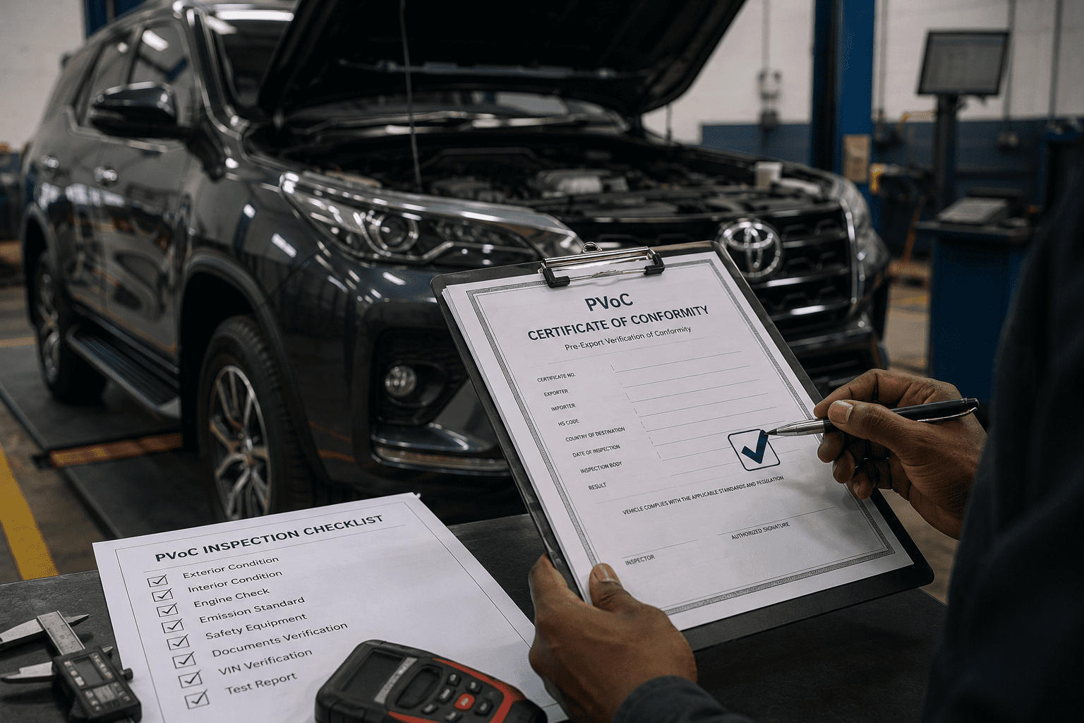 PVoC Certificate for Vehicle Shipping PVoC Certificate for Vehicle Shipping