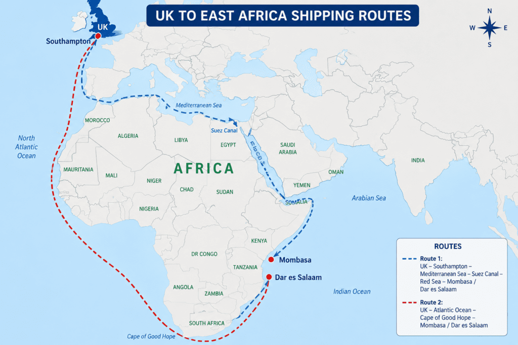 PVoC certificate countries for UK vehicle exports to East Africa