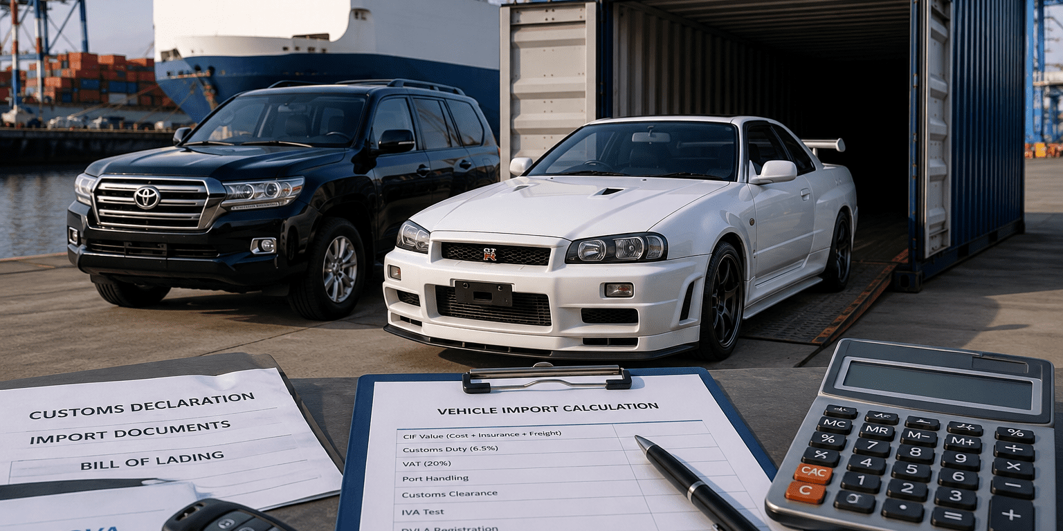 UK Car Import Duty Calculator