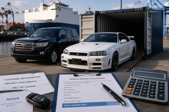 UK Car Import Duty Calculator