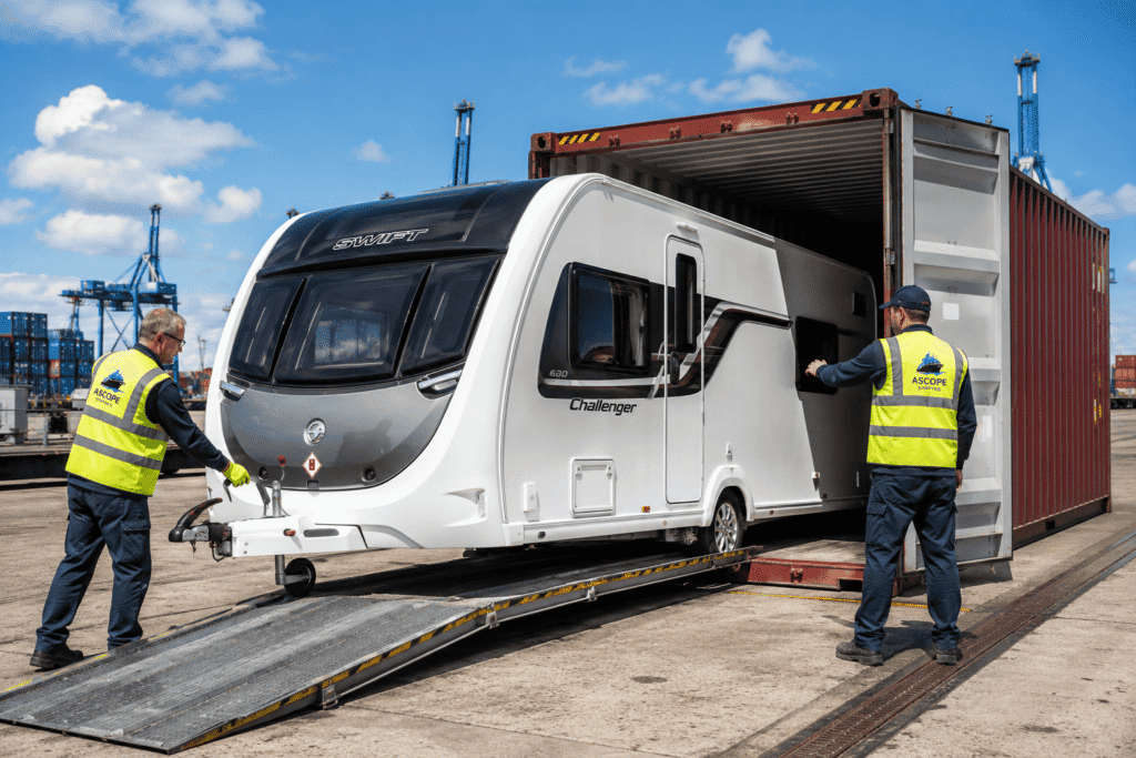 Caravan Shipping UK to NZ