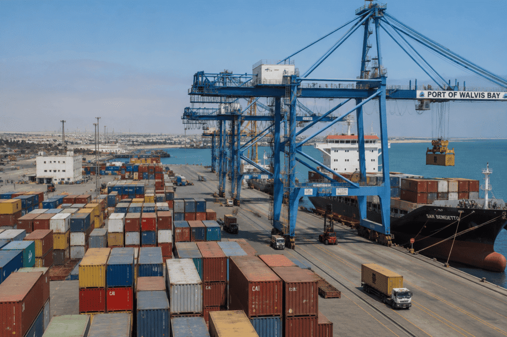 Container Shipping to Namibia 1 Container Shipping to Namibia - Walvis Bay port terminal