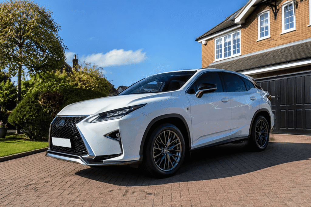 Imported car UK registered passenger side driveway delivery