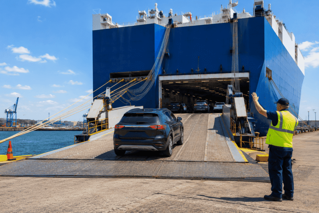 RoRo shipping UK car export