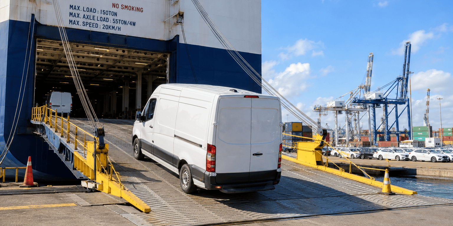 RoRo vs Container Shipping for Commercial Vehicles