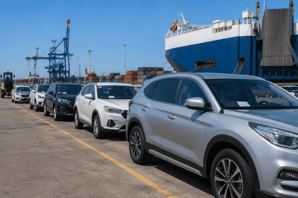 UK ports vehicle export