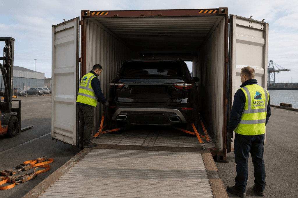 container shipping vehicles to Mombasa Kenya