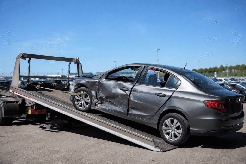 salvage auction car collection UK, passenger side