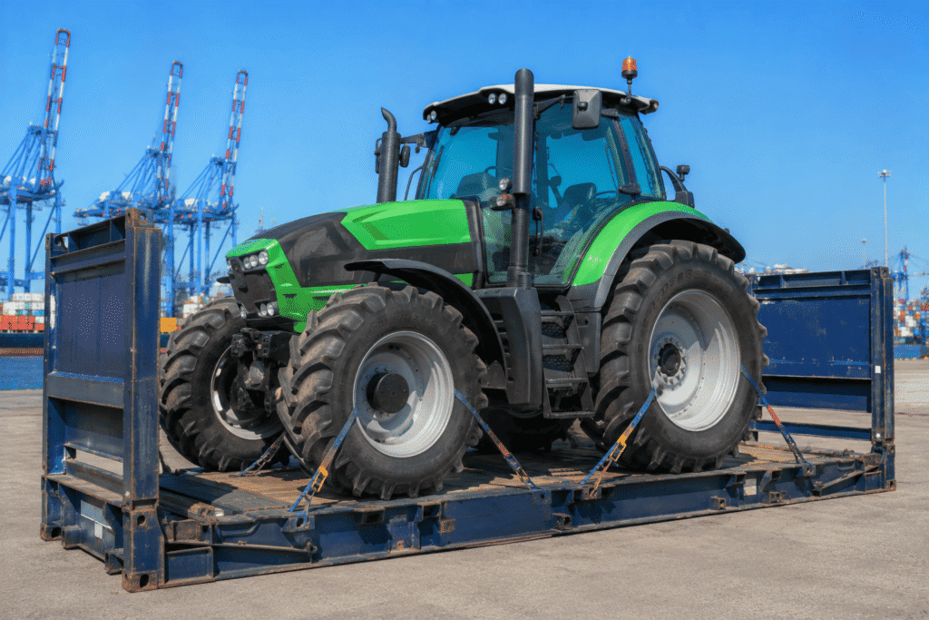 tractor RoRo shipping UK port